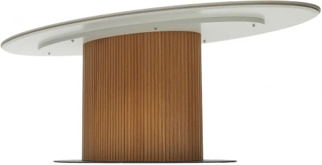 Стол M-City CARY 220 цвет БЕЛЫЙ МРАМОР M326/ Каркас OAK