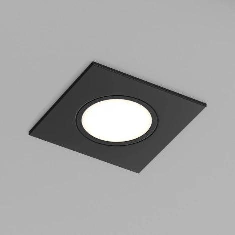 Встраиваемый влагозащищенный светильник PORT DK3102-BK (220V)