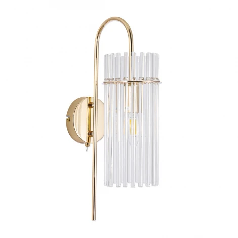 Бра Lumion Opulenta 8413/1W французское золото/прозрачный, металл/стекло Е14 40W 220V