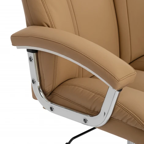 Кресло Траст Люкс/Trust Lux Экокожа LUX Classic 18-13, св.-коричневый Tetchair 25923
