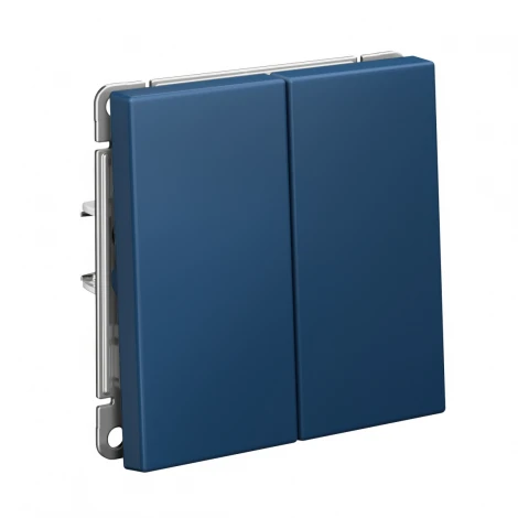 Выключатель двухклавишный (аквамарин) Systeme Electric GAL001117S
