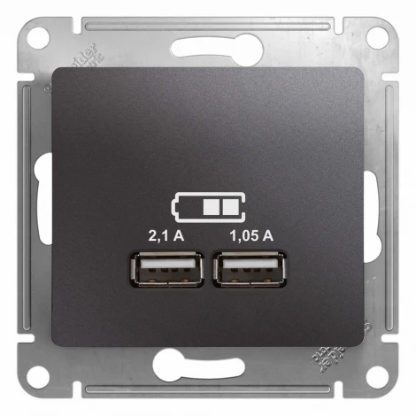 Розетка USB Type-A (графит) Systeme Electric GSL001333