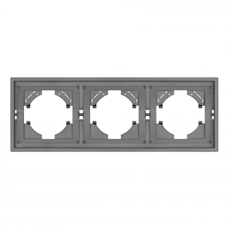 Рамка пластиковая FRM-TENDO-PL-3-GR (Arlight, Графитовый) 053845