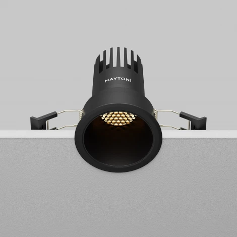 Встраиваемый светильник Maytoni Dip DL116-10W-2.7K-B (LED, 220V, круглые)