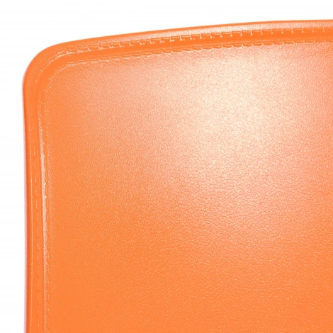 Стул Genius/Джениус (мод 75) (2шт.в упаковке) пластик/металл, 46x56x84cм, оранжевый/опоры хром (Комплект из 2 шт.) Tetchair 24506