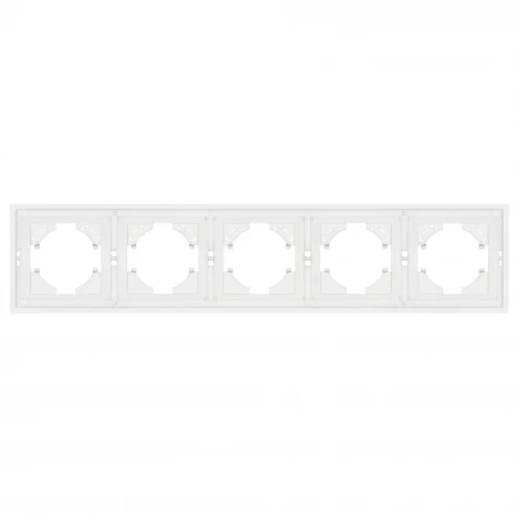 Рамка пластиковая FRM-TENDO-SFPL-5-WH (Arlight, Матовый белый) 054660