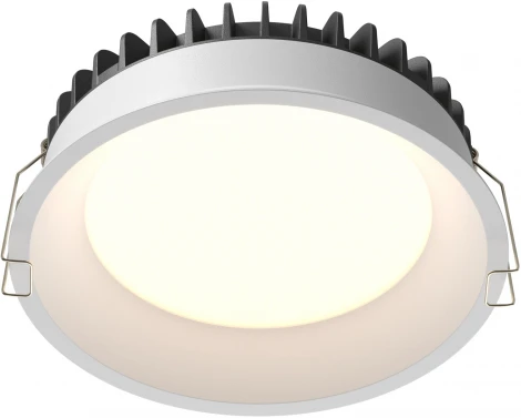 Встраиваемый светильник 18W Maytoni Okno DL055-18W3-4-6K-W (LED, 220V, круглые, IP44)