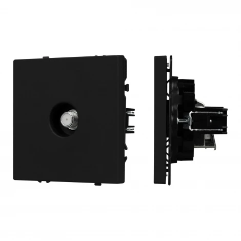 Розетка ARL NOBE спутник софт-тач черный оникс SCT-MST1-SFPL-BK (SAT) (Arlight,) 054297(1)