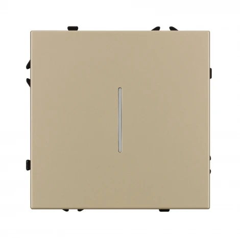 Выключатель ARL NOBE 1 кл подсветка софт-тач золотой песок SWT-MK01-SFPL-L-GD (250V, 10A) (Arlight,) 054259(1)