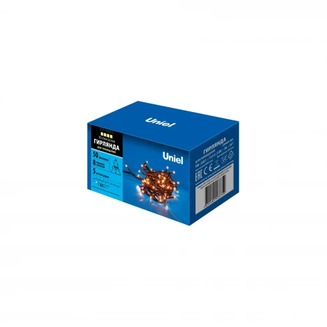 Гирлянда Uniel UDL-S0500-050/DGA WARM WHITE IP20 MINI