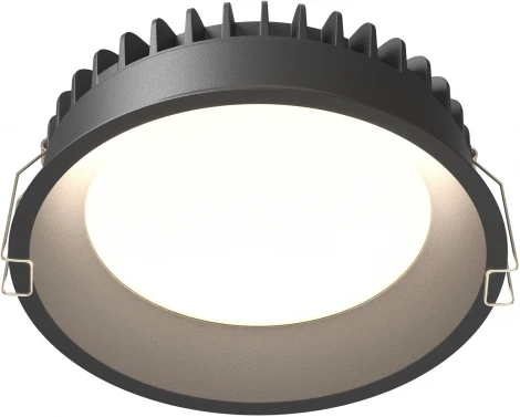 Встраиваемый светильник 8W Maytoni Okno DL055-18W3-4-6K-B (LED, 220V, круглые, IP44)