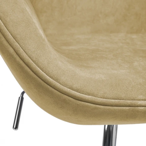 Кресло SWAN STYLE CHAIR карамельный, искусственная замша Bradex Home арт.FR 1045
