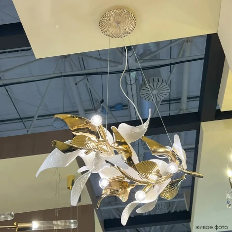 Подвесная люстра Crystal Lux Stefania SP6 (220V, на цепи, подсвечник, свеча)
