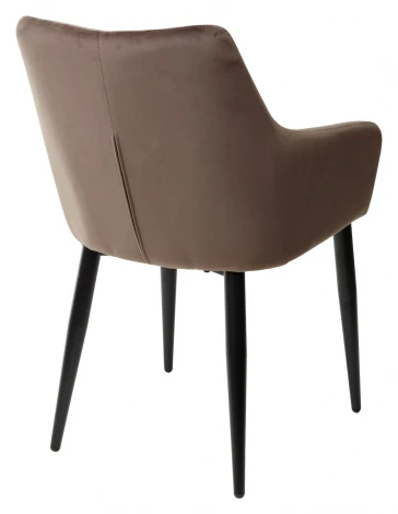 Стул M-City HECTOR BLUVEL-38 LATTE, велюр/ черный каркас