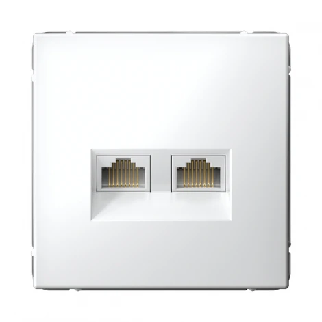 Розетка Ethernet RJ-45 двойная (белый) Systeme Electric GAL000185