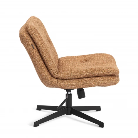 Кресло лаунж Oslo/Осло крестовина, велюр/букле, VT shape amber Tetchair 25435