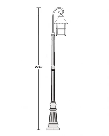 Наземный фонарь Oasis Light Caior LL 81409/18