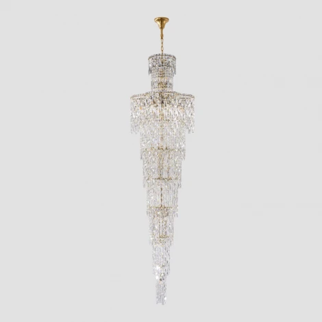 Подвесная люстра каскадная Crystal Lux ABRIL SP28 GOLD