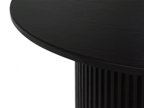 Стол журнальный Mono Stripe D50/D29/H37,5 (МДФ,Шпон/Черный) ОГОГО Обстановочка! 942639