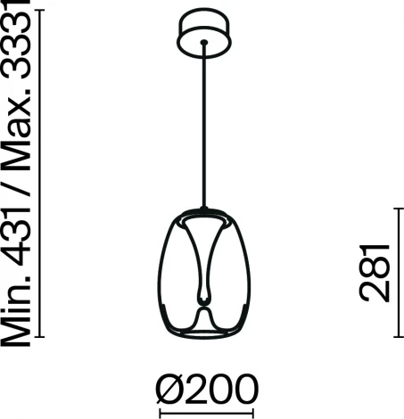 Подвесной светильник Maytoni Splash MOD282PL-L8G3K1 (LED, 220V, на проводе, круглые)