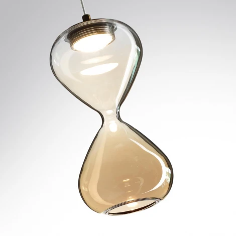 Подвесной светильник Odeon Light Glessi 5093/4L античн.бронза/прозрачн./янтарный градиент/металл/стекло LED 4W 4000K (220V, на проводе)