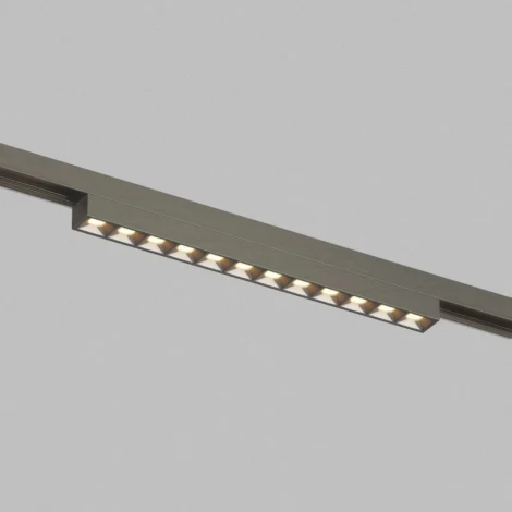 Трековый светильник магнитный светодиодный Denkirs Shine Grill Zigbee DK5971-DN 48В 10Вт 2700-6000K темный никель алюминий