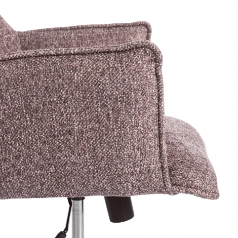 Кресло Lutz/Лутц/Луц хром велюр/букле, VT shape wood rose Tetchair 25479