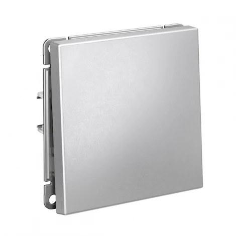 Переключатель одноклавишный (алюминий) Systeme Electric GAL000361