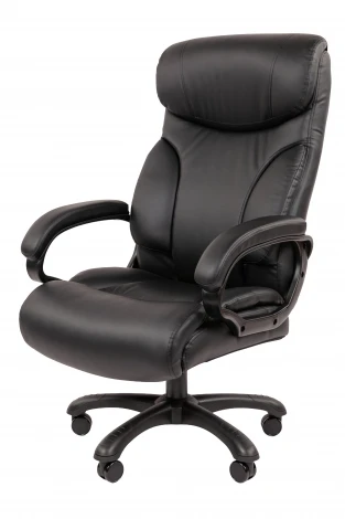 Офисное кресло Chairman 401 Россия экокожа черная 7217538