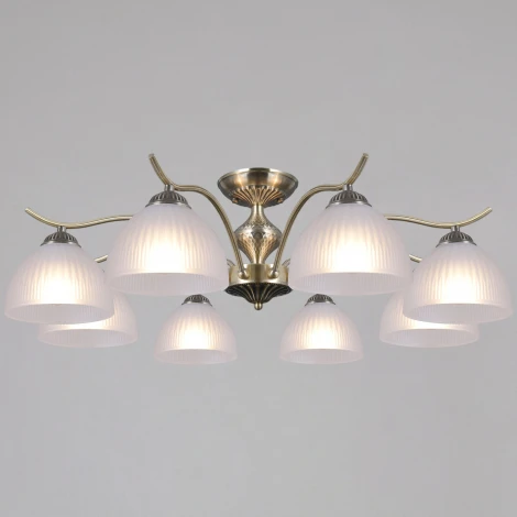 Потолочная люстра на штанге ILLUMICO IL0896-8CSQ-26 AB ELITE