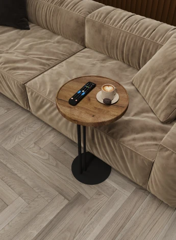 Придиванный стол Кальяри вяз браун/черный 4320091504