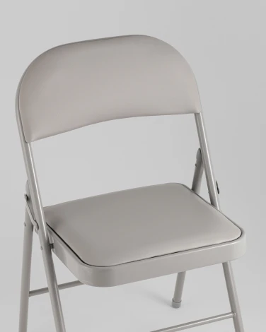 Стул складной GJ-22 серый иск.кожа 6 шт. Stool Group УТ000043174