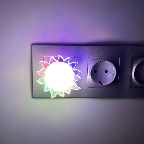 Ночник Uniel DTL-308-Подсолнух/RGB/4LED/0,5W