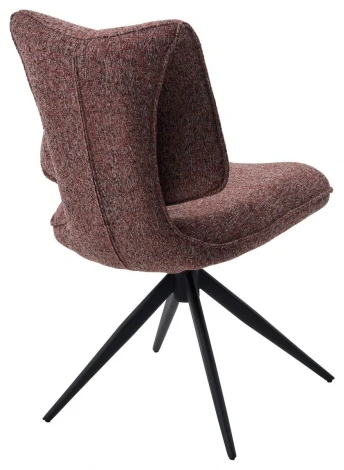 Стул ДЕЛИ (DELI) 360 град, цвет БРУСНИЧНЫЙ H300126-9 , ткань / ЧЕРНЫЙ каркас, ®DISAUR M-City 64836