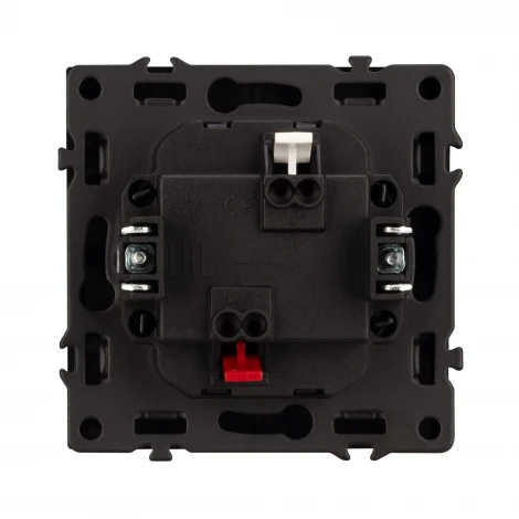 Механизм звонкового выключателя SWT-NOBE-MKR1-SFPL-GR (230V, 10A) (Arlight, Серый базальт) 054272(1)
