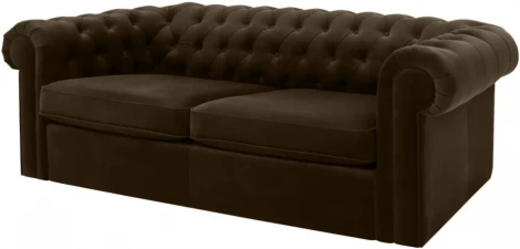 Диван Chesterfield ОГОГО (арт.344555), (Ткань/Коричневый)