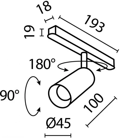 Трековый светильник магнитный 48V Maytoni Focus LED TR032-4-5WTW-S-DD-B (круглые)