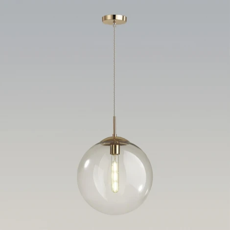 Подвесной светильник Lumion Summer 6509/1A SUSPENTIONI золотой E27 1*60W 220V (на проводе, шар)
