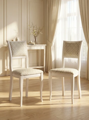 Стул Алдрин слоновая кость/золото, ткань Нот Голд Mebelik 009910