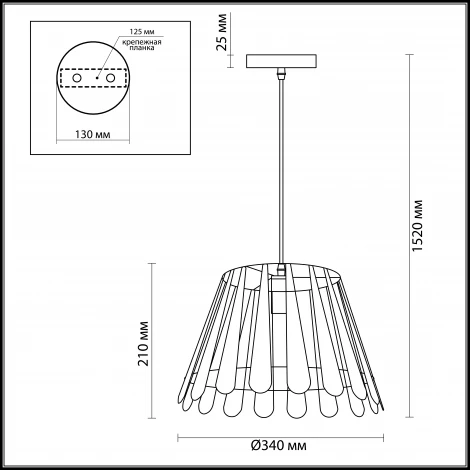 Подвесной светильник Odeon Light Kraz 3381/1