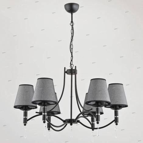 Подвесная люстра Alfa Abil Black Silver 22966