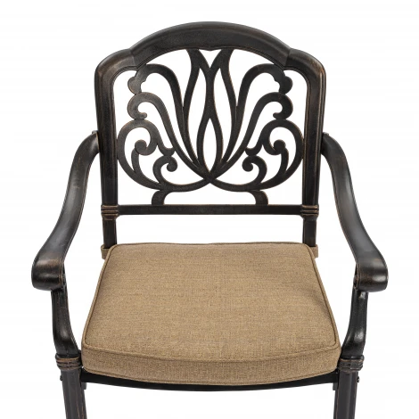 Комплект Secret de Maison Quartet/Квартет (стол+4 стула) алюминиевый сплав, бронзовый Tetchair 25572