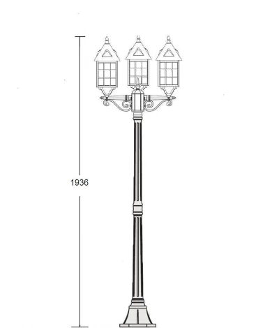 Наземный фонарь Oasis Light Cadiz 64608В