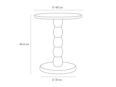 Столик журнальный Omni mini ОГОГО Обстановочка! 948702 (МДФ/Светло-зеленый)