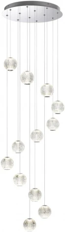 Подвесная люстра каскадная Odeon Light Crystal 5007/56L ром/металл/акрил LED 56W 4000K 4711лм (220V, на проводе)