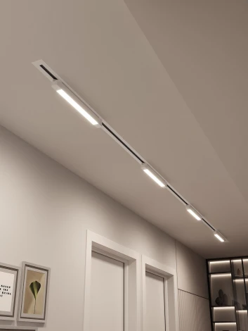 Трековая система в сборе однофазная встраиваемая 220V 32W Hesby Lighting Skylite №1 HSBL_kompl_S001_VI4W4K