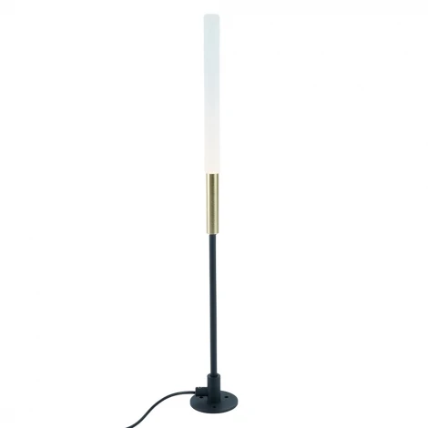 Грунтовый уличный светильник светодиодный DH2101 1W DC24V низковольтный 3000K черный/золотой Feron Камыш 52190