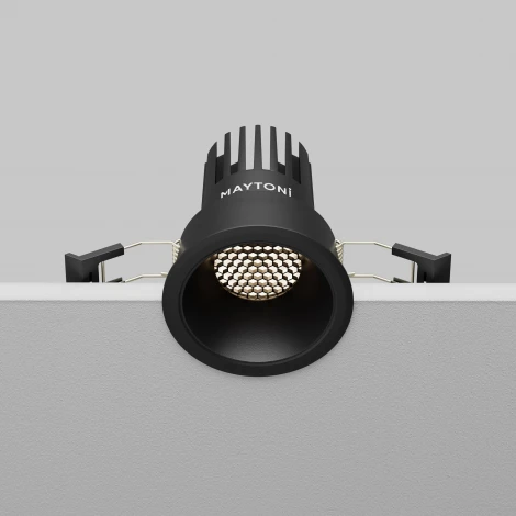 Встраиваемый светильник Maytoni Dip DL115-10W-4K-B (LED, 220V, круглые)