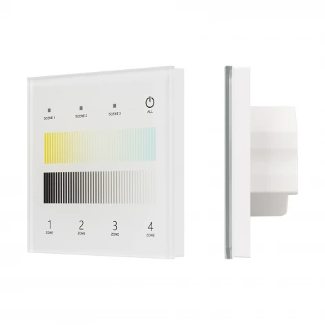 Сенсорная панель INTELLIGENT ARLIGHT SMART-DALI-301-11-4G-3SC-DT8 Белая (230V, встраиваемая, 2.4G) (IARL, IP20 Пластик) 060791