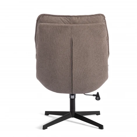 Кресло лаунж Reflex/Рефлекс с пуфом велюр/букле (HYP), бежевый Tetchair 25507